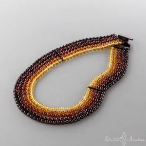 Amber necklace "Queen aurora"