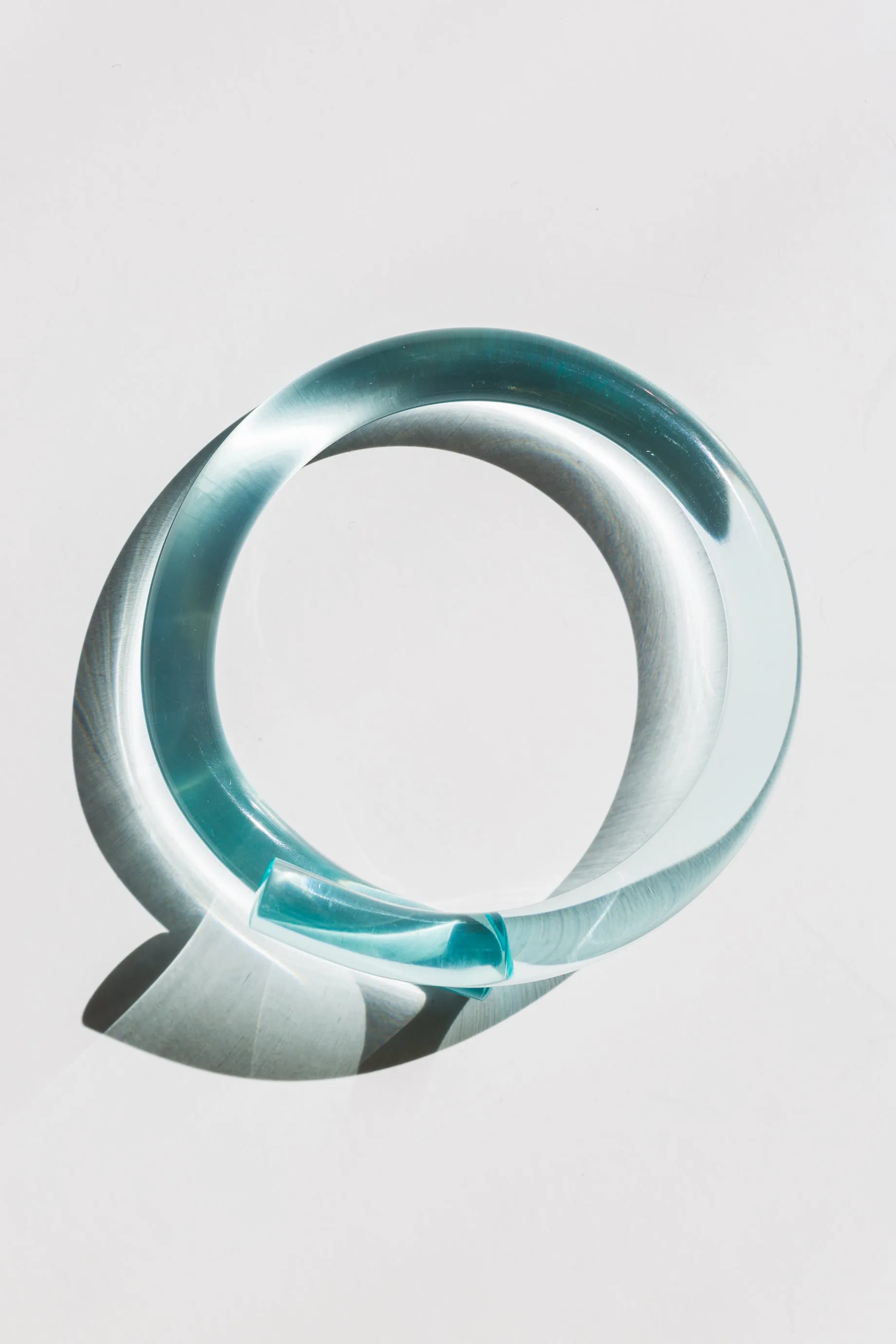 Lucite Rod Bracelet - Pink, Turq & Clear
