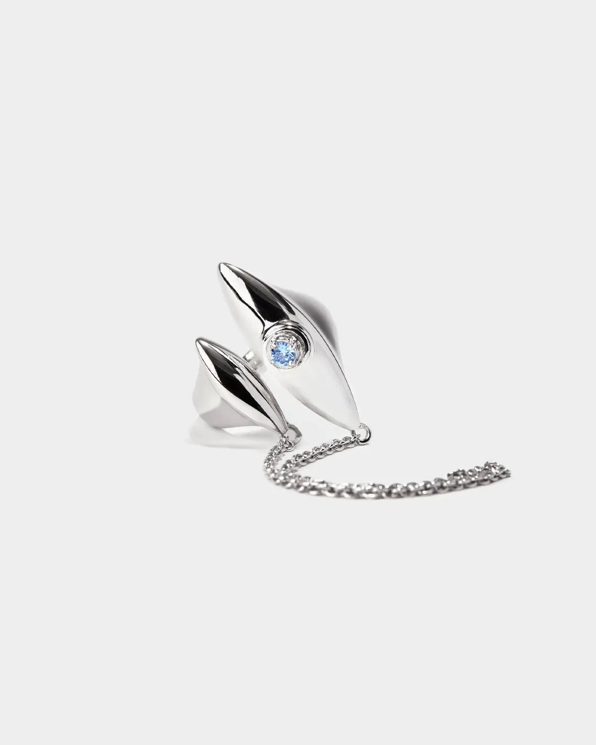 RADIANCE Blue Zirconia Chain Ring