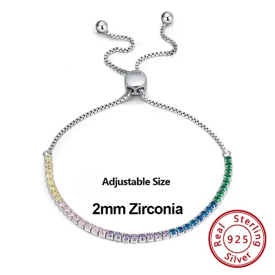 Sterling Silver bracelet with Zircon